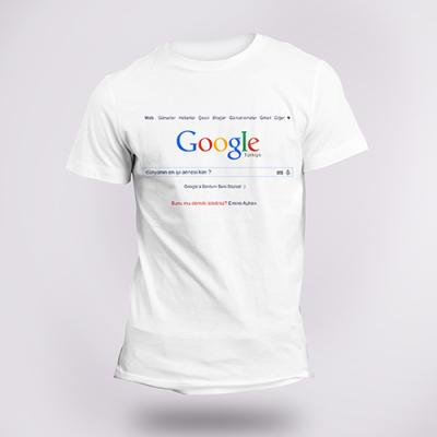 Google Baskılı Tshirt