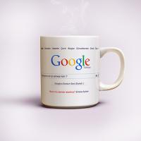 Google İsim Baskılı Kupa Bardak